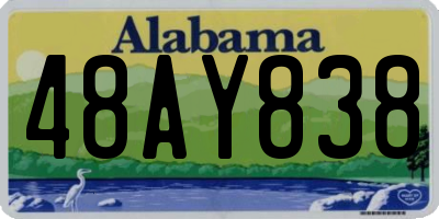 AL license plate 48AY838