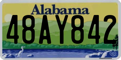 AL license plate 48AY842
