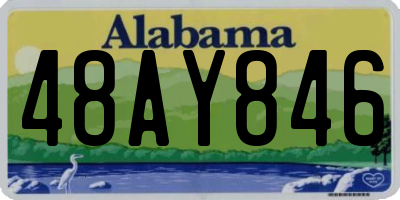 AL license plate 48AY846