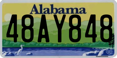 AL license plate 48AY848