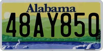 AL license plate 48AY850