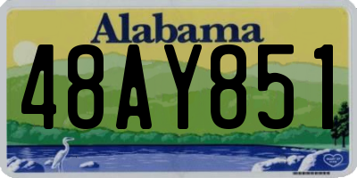 AL license plate 48AY851