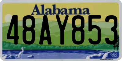 AL license plate 48AY853