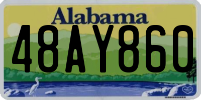 AL license plate 48AY860