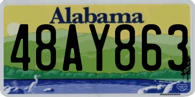 AL license plate 48AY863