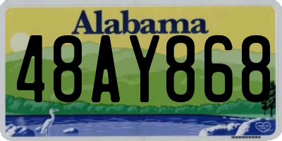 AL license plate 48AY868