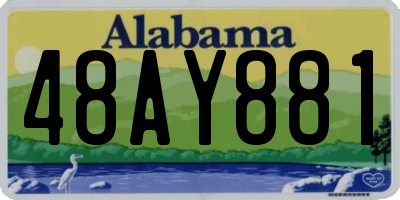 AL license plate 48AY881