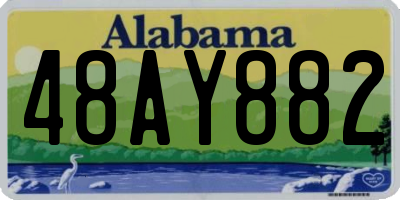 AL license plate 48AY882