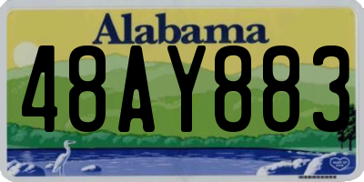 AL license plate 48AY883