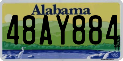 AL license plate 48AY884