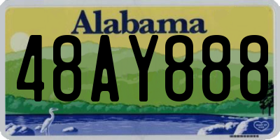 AL license plate 48AY888
