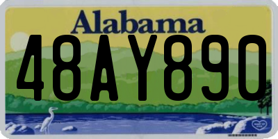 AL license plate 48AY890