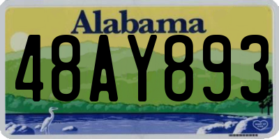 AL license plate 48AY893