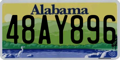 AL license plate 48AY896