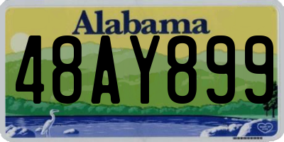 AL license plate 48AY899