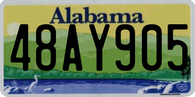 AL license plate 48AY905
