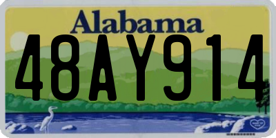 AL license plate 48AY914