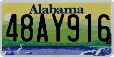 AL license plate 48AY916