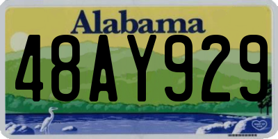 AL license plate 48AY929