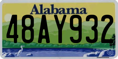 AL license plate 48AY932