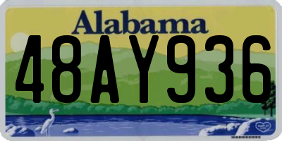 AL license plate 48AY936