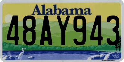 AL license plate 48AY943