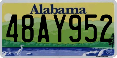 AL license plate 48AY952