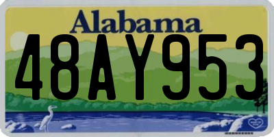 AL license plate 48AY953