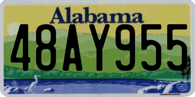 AL license plate 48AY955
