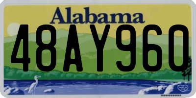 AL license plate 48AY960
