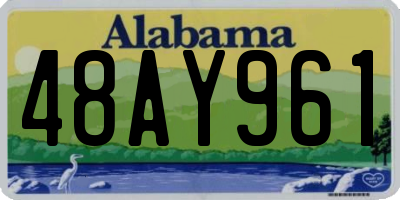AL license plate 48AY961