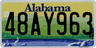 AL license plate 48AY963