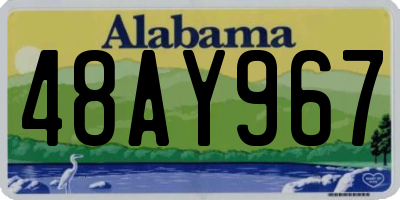 AL license plate 48AY967