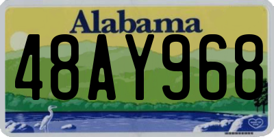 AL license plate 48AY968