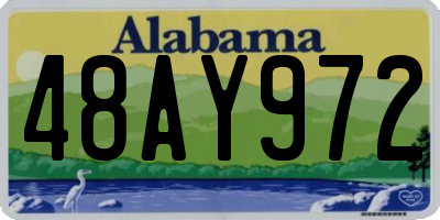 AL license plate 48AY972
