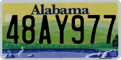 AL license plate 48AY977