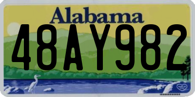 AL license plate 48AY982