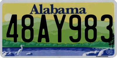 AL license plate 48AY983