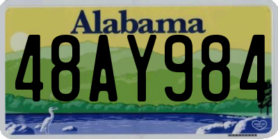 AL license plate 48AY984