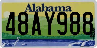 AL license plate 48AY988