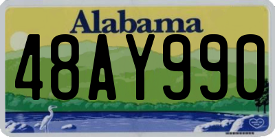 AL license plate 48AY990