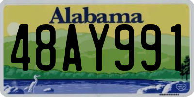 AL license plate 48AY991