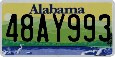 AL license plate 48AY993