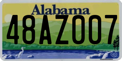 AL license plate 48AZ007
