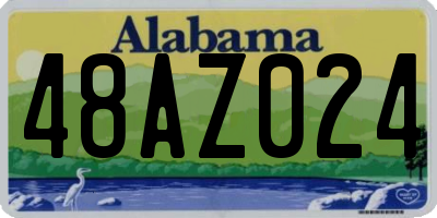 AL license plate 48AZ024