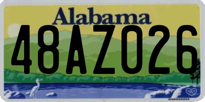 AL license plate 48AZ026