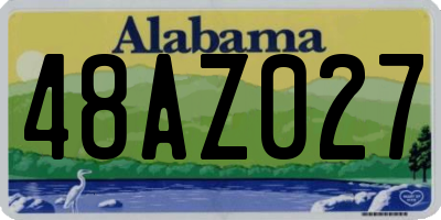 AL license plate 48AZ027