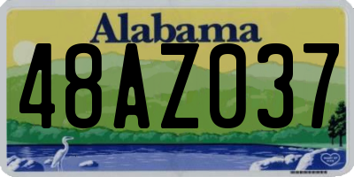 AL license plate 48AZ037
