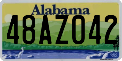 AL license plate 48AZ042