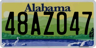 AL license plate 48AZ047